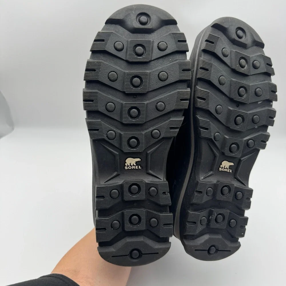 Sorel Buxton Pull On Black Waterproof Insulated Winter Boots NM2738-010 Mens 10